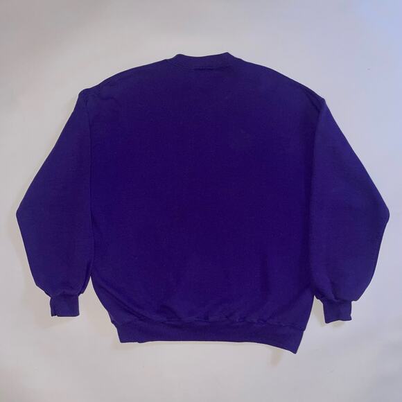 Vintage Signet Sportswear New England Purple Embroidered Crewneck Sweatshirt - Picture 5 of 5